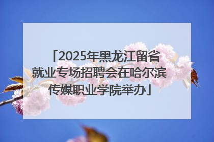 2025年黑龙江留省就业专场招聘会在哈尔滨传媒职业学院举办