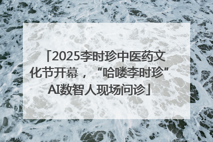 2025李时珍中医药文化节开幕，“哈喽李时珍”AI数智人现场问诊