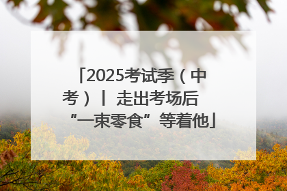 2025考试季（中考）丨 走出考场后 “一束零食”等着他