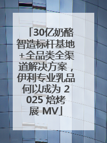 30亿奶酪智造标杆基地+全品类全渠道解决方案，伊利专业乳品何以成为 2025 焙烤展 MV