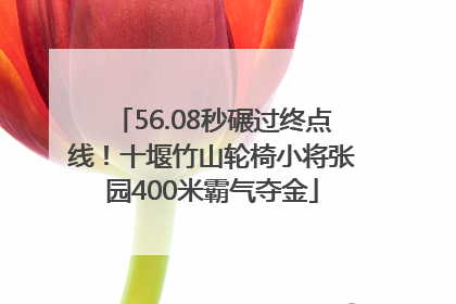 56.08秒碾过终点线！十堰竹山轮椅小将张园400米霸气夺金