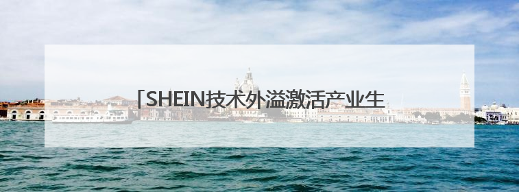 SHEIN技术外溢激活产业生态，全链条共享智造升级密码